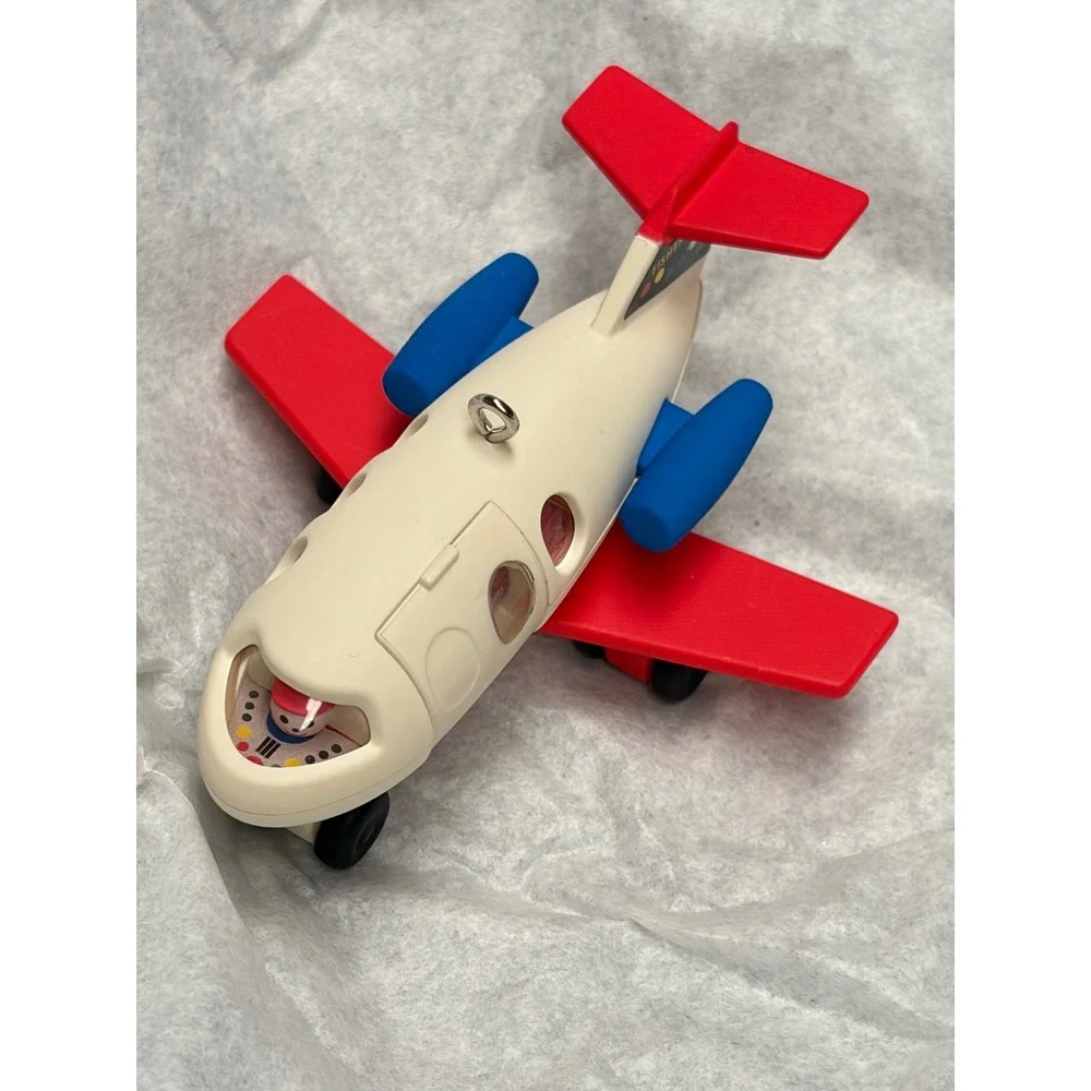 Hallmark Keepsake Fisher-Price Ornament Lot School Clock See N Say Fun Jet 4pc